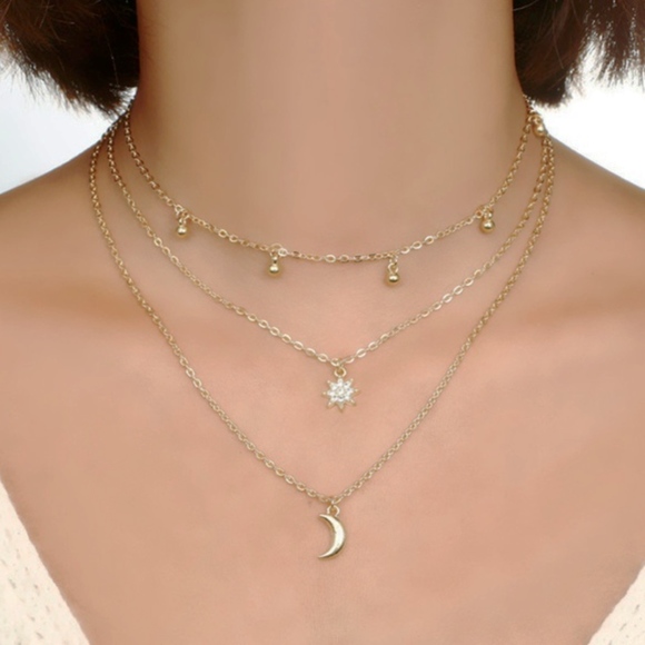 Starry Moon Necklace - Picture 3 of 5